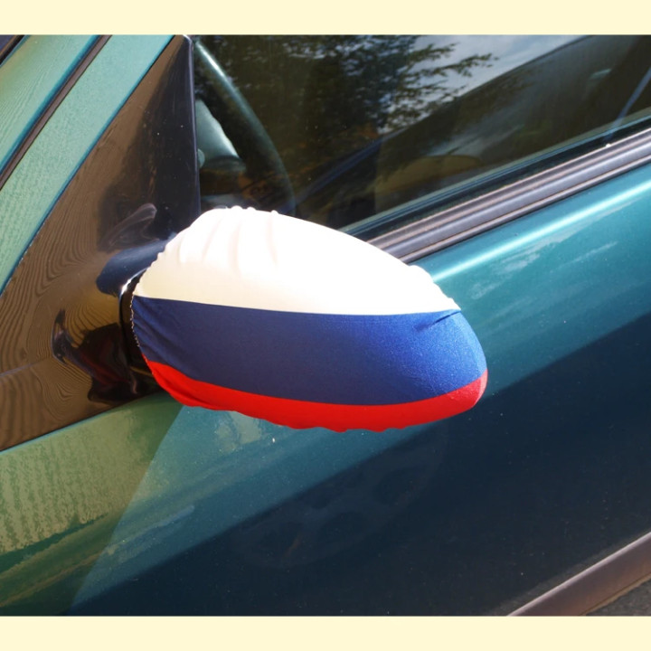 Spiegelhülle für Auto Russland, 2-er Set