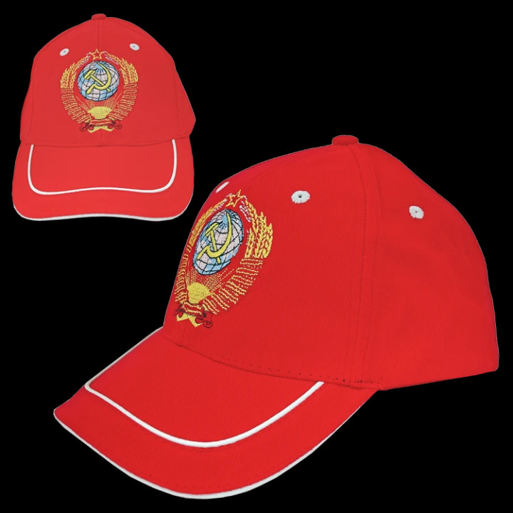 Kappe UdSSR Wappen, rot