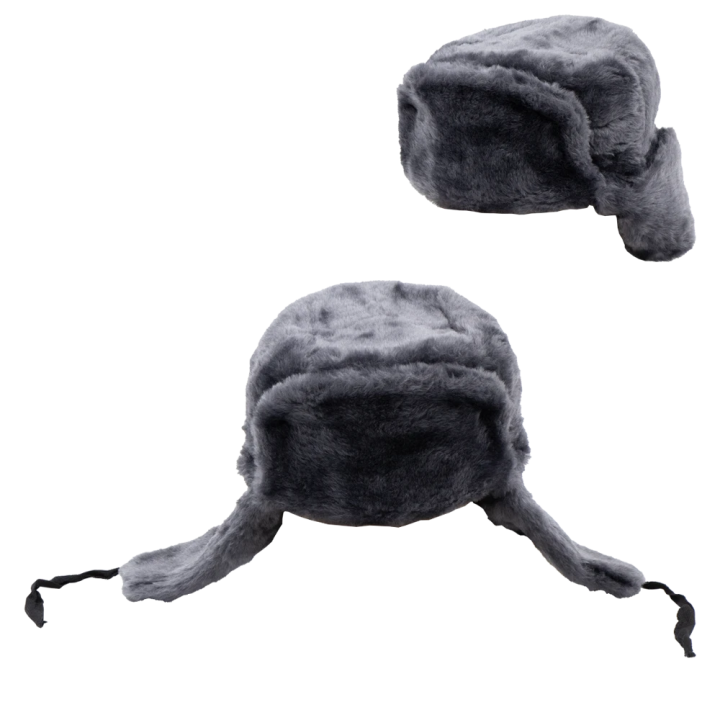 Faux fur hat-ear hat Sizes: 56, 58, 60, 62