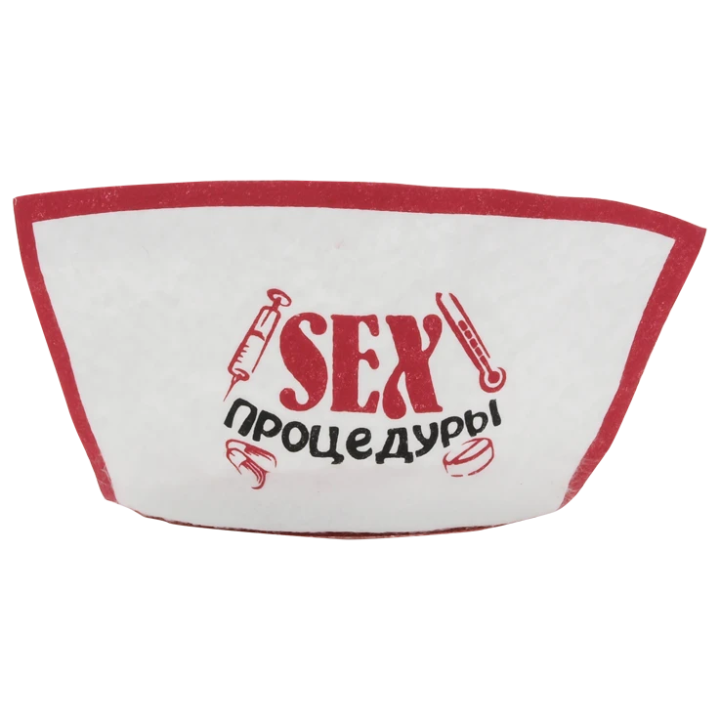 Ободок медсестры, карнавальный Sex процедуры, один размер, 15 см × 1,5 см × 20 см