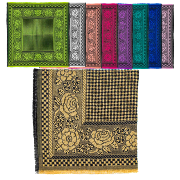 Kopftuch 80 x 80 cm, 50% Wolle, 50 % Polyester, versch. Farbe