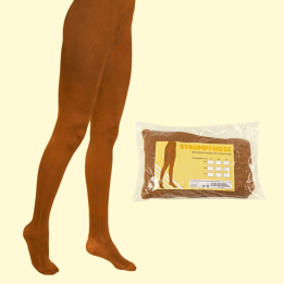 Strumpfhose für Frauen braun, 90 % Baumwolle / 10 % Polyamide