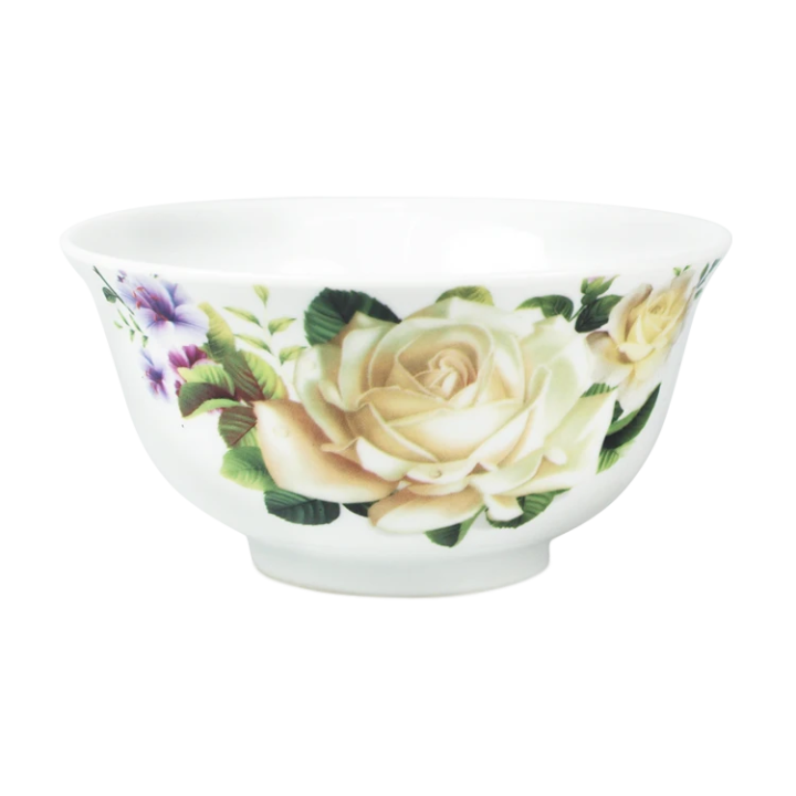 Piala-Set Weiße Rosen, 6 Stück, D-11 cm
