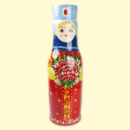Футляр под бутылку 0,5 л Русская красавица, авторская, 35 см, различные расцветки