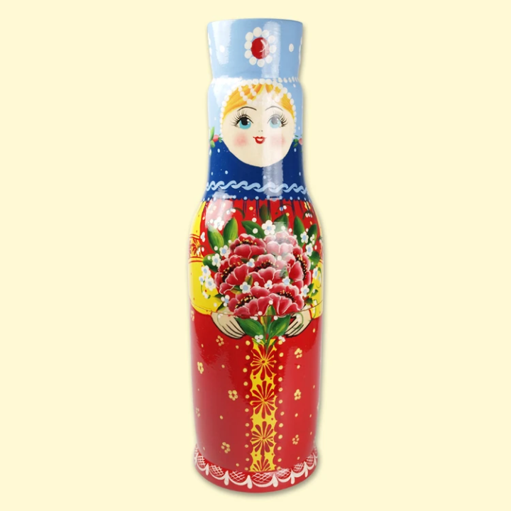 Футляр под бутылку 0,5 л Русская красавица, авторская, 35 см, различные расцветки