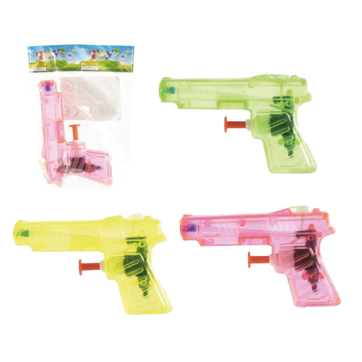 Water Gun 10 cm, 4 Assorted Colors
