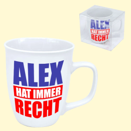 Tasse Alex hat immer Recht, 0,4 l