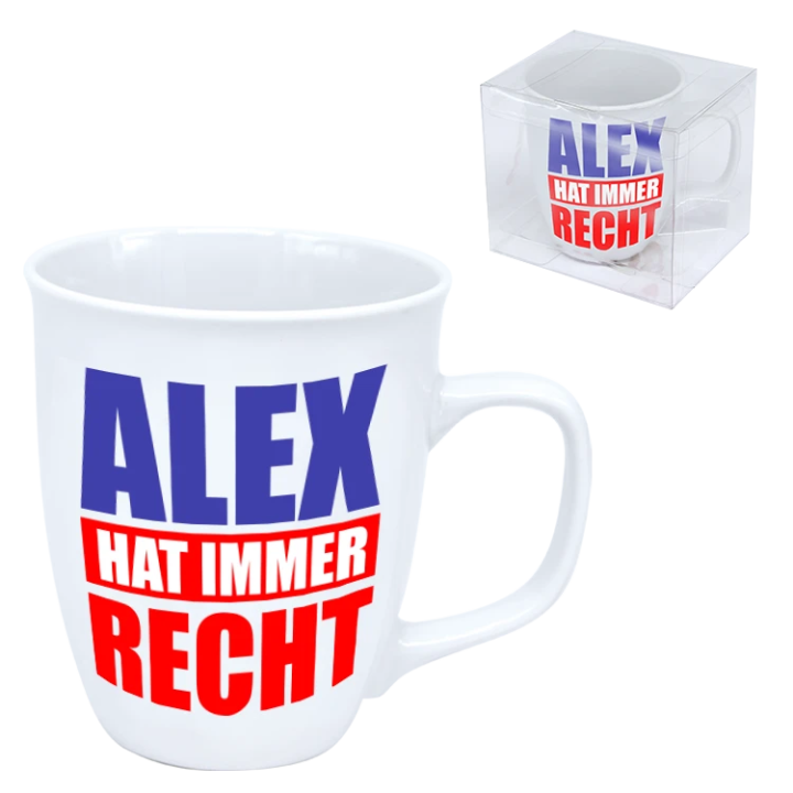 Tasse Alex hat immer Recht, 0,4 l