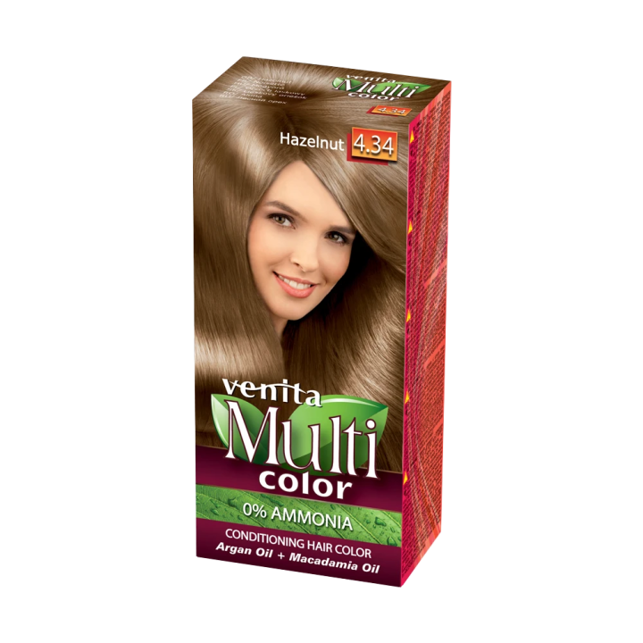 Ammoniakfreie Farbe MULTI COLOR Haselnuss 4.34 *