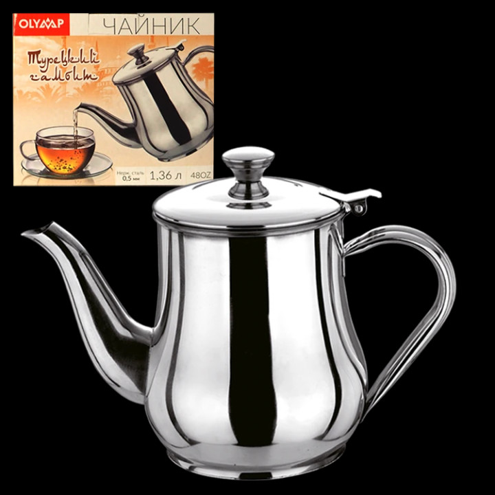Teekanne Türkisches Gambit 1,36 L, Edelstahl
