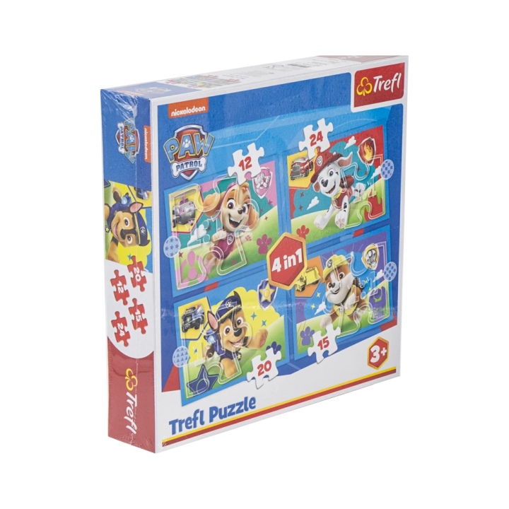 PAW Patrol 4-in-1 puzzle 12,15, 20, 24 pieces