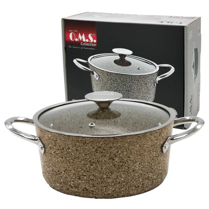 Granite Pot 2.6 l, Ø 20 cm, suitable for all types of stoves, including induction