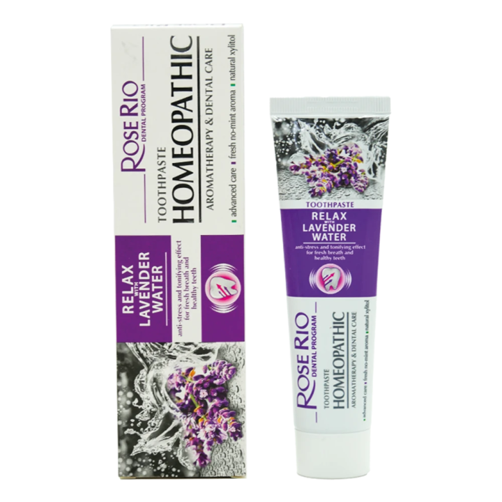 ROSE RIO Relax Toothpaste with Lavender, Fluoride-Free, 65 ml