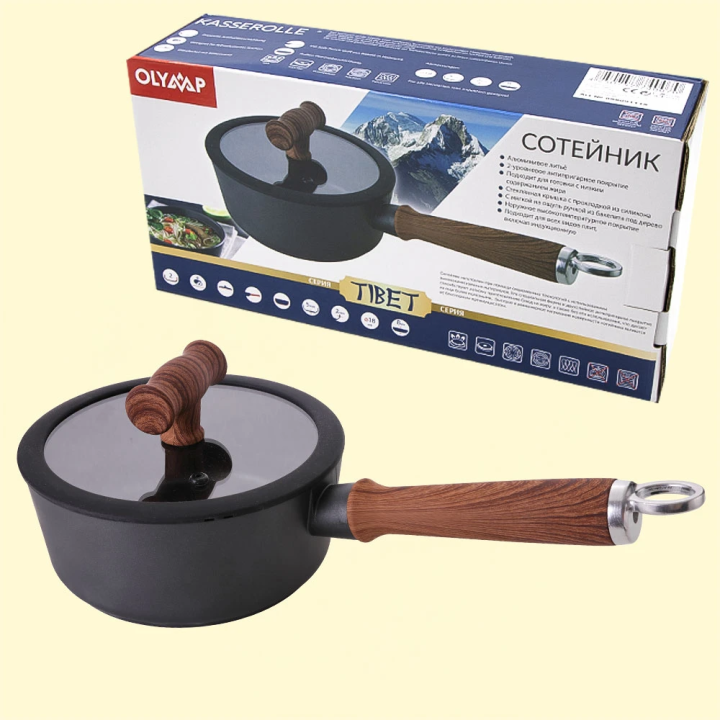 Saucepan TIBET Series Aluminum Casting, Ø 18 cm, 18 x 8 cm, 1374 g