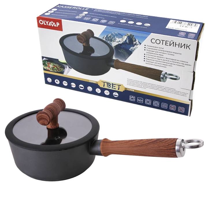 Saucepan TIBET Series Aluminum Casting, Ø 18 cm, 18 x 8 cm, 1374 g