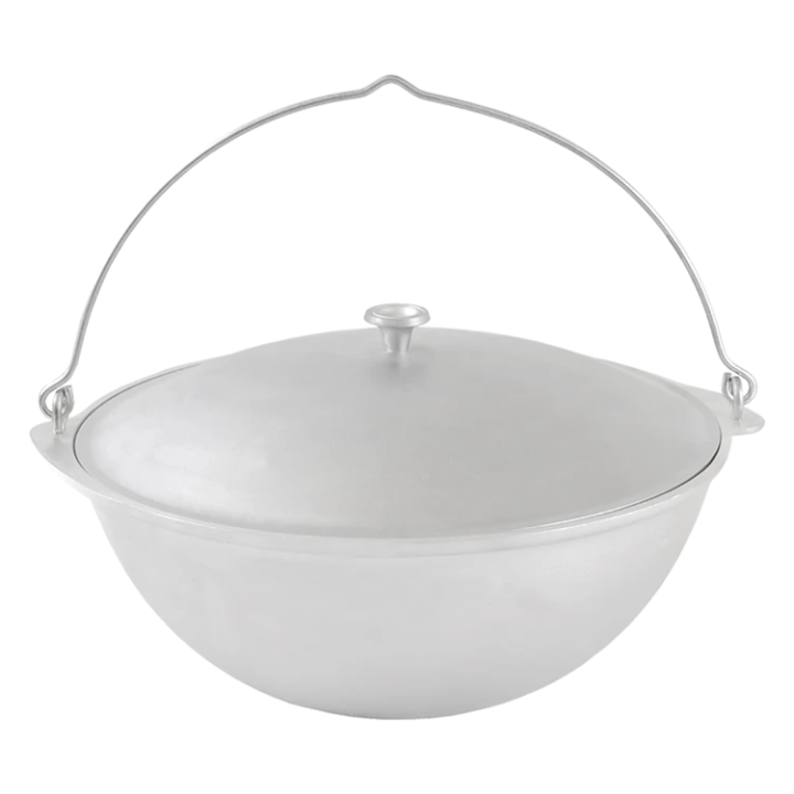Tatar camping cauldron with a shackle 7 liters, Ø 33,5 cm, height 16 cm, 2,55 kg