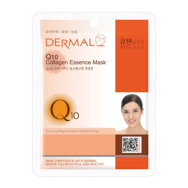 DERMAL Тканевая маска для лица с коллагеном и коферментом Q10, 23 г