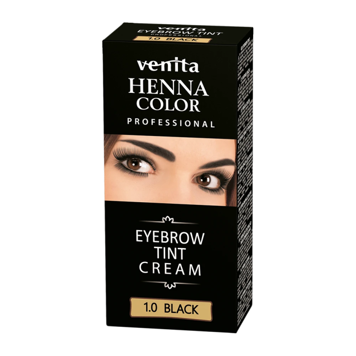 Henna-Farbe für Augenbrauen Henna Color Professional 1.0 schwarz 15 g