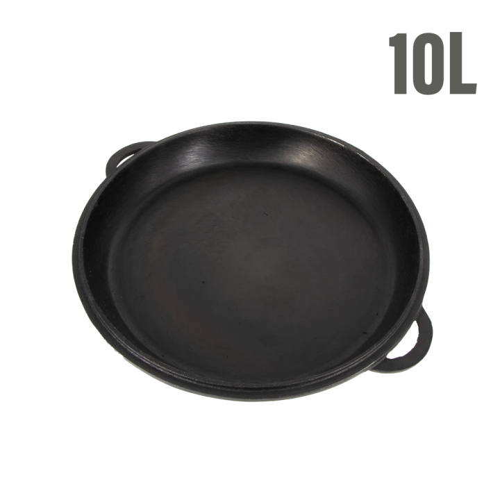 Deckel-Bratpfanne für Kasan 10 L, aus Gusseisen